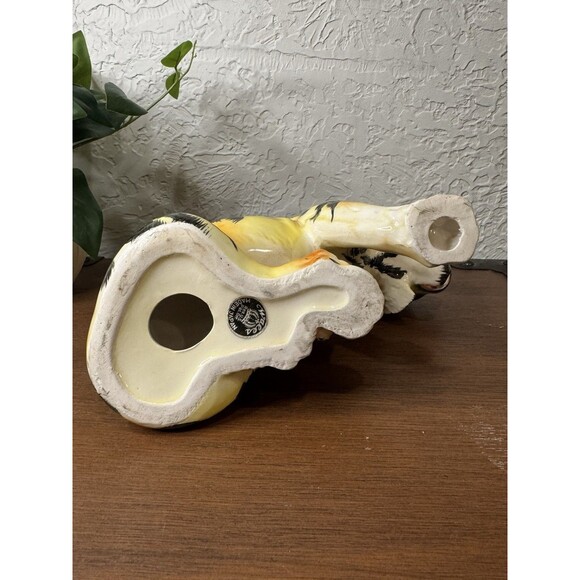 Vintage Wales Chinaware Porcelain Hand Painted Tiger Figurine Japan Large - Picture 6 of 10